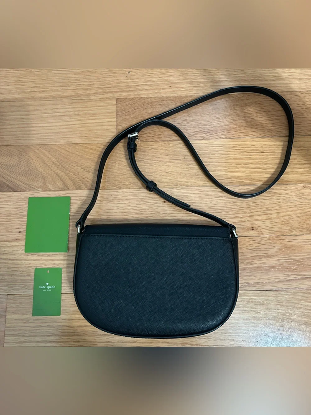 Kate Spade flap crossbody in black